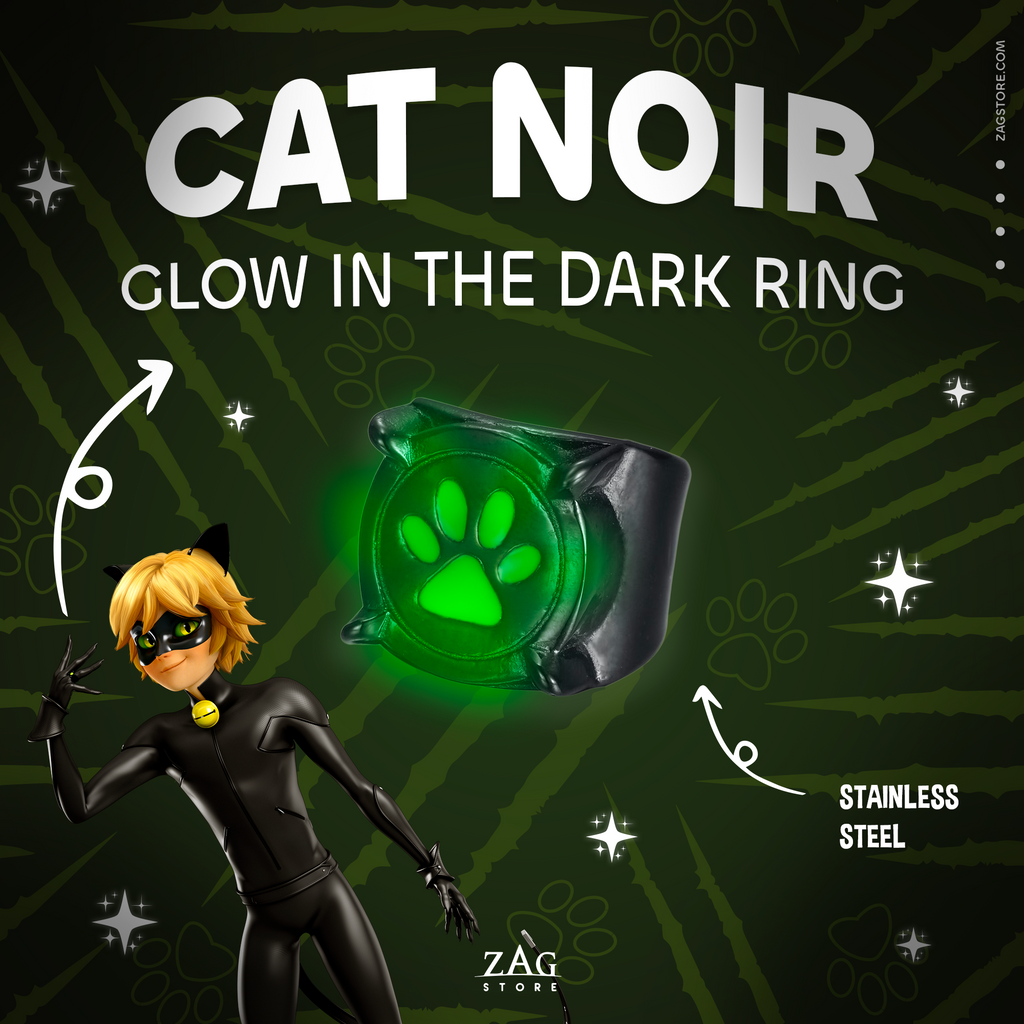 Glow in Dark Transformed Cat Noir Ring