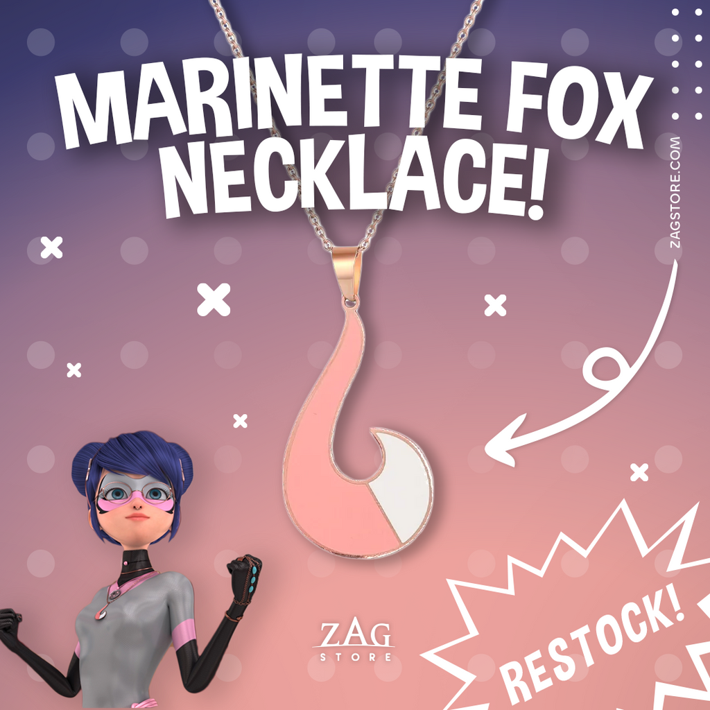 Marinette Transformed Fox Necklace