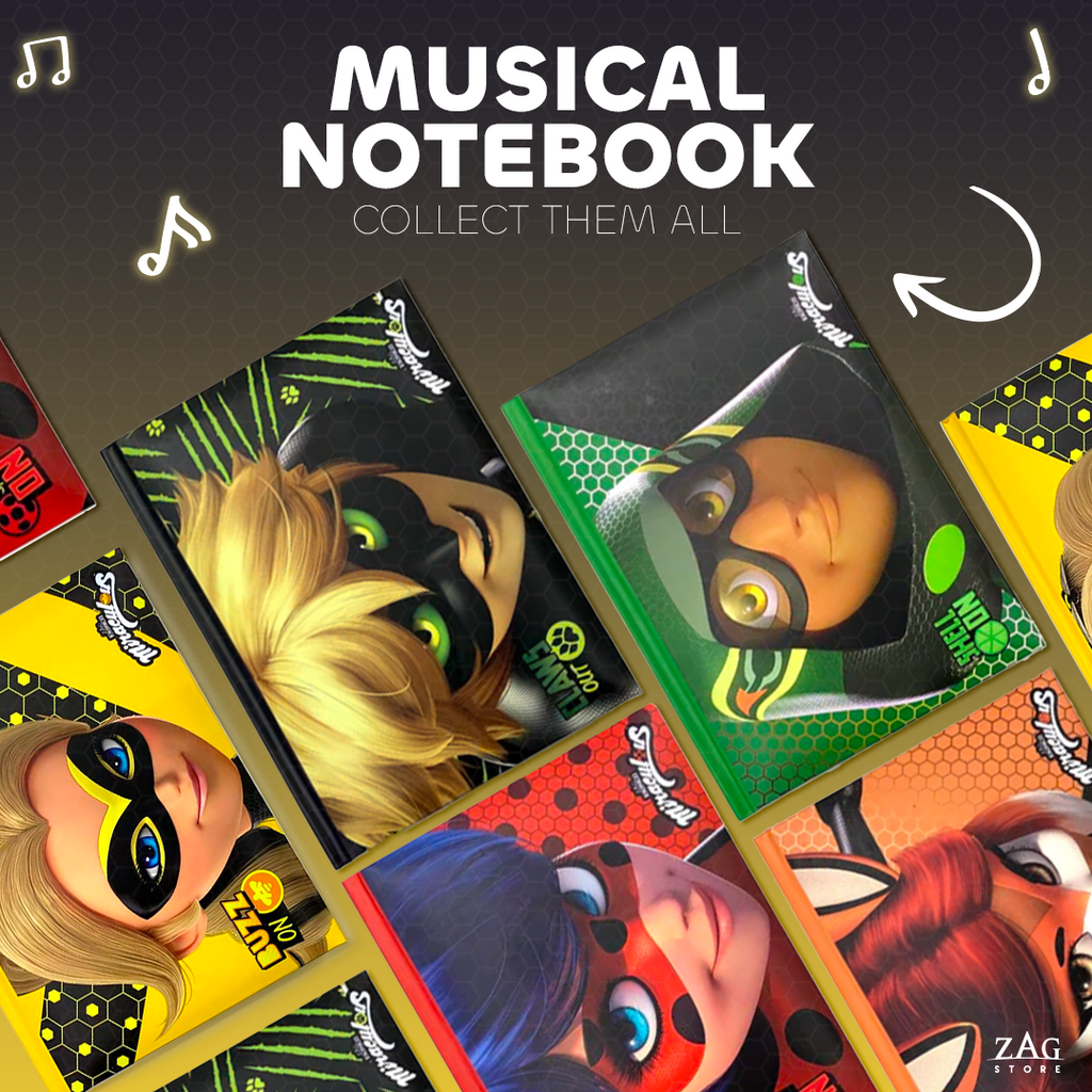 Musical Notebook Cat Noir